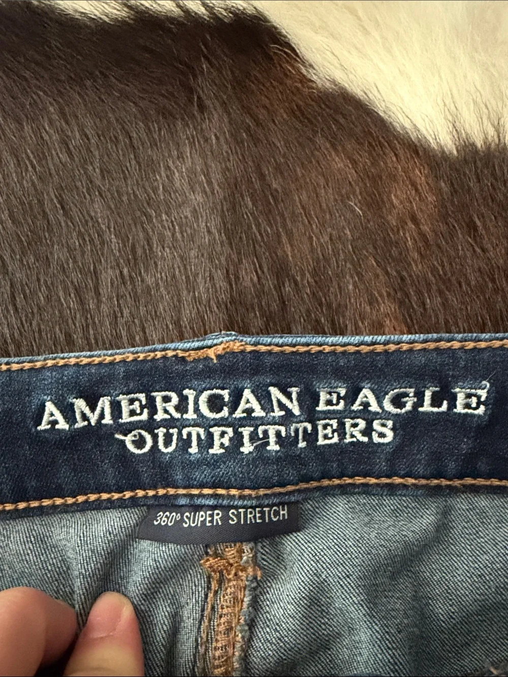 American Eagle Outfitters Dark Blue Denim Jean Shorts - Picture 3 of 4